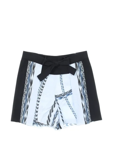Hermès Pre-Owned 2010s rope-print shorts Blue 1088094
