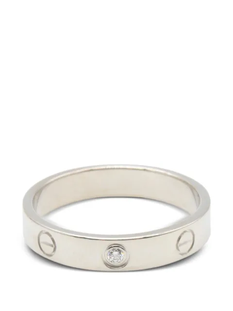 Cartier 2010s Love diamond ring Silver 1087088SU4364