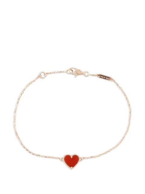 Van Cleef & Arpels Pre-Owned 2010s Sweet Alhambra heart-pendant bracelet Pink 1087566JA541681