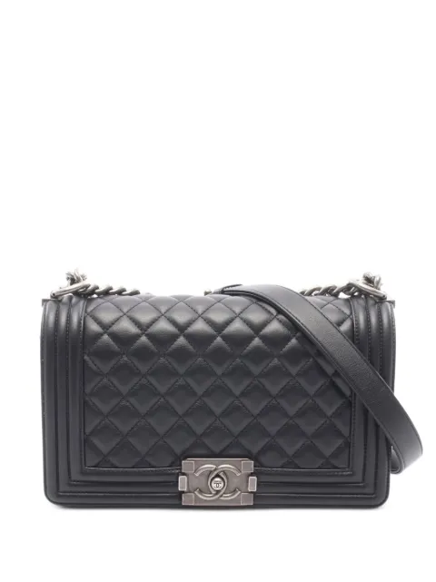CHANEL Pre-Owned 2018-2019 Boy Chanel shoulder bag Black 108870126994443