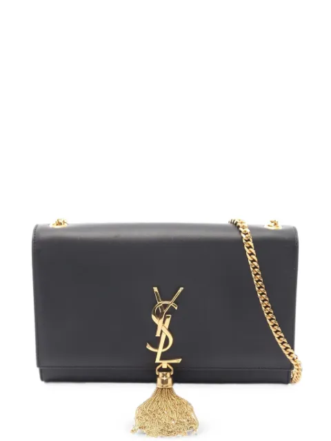 Saint Laurent Pre-Owned 2010s Kate tassel-detail shoulder bag Black 1089387