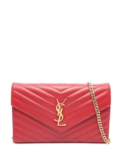 Saint Laurent Pre-Owned 2000s Cassandra chain-strap shoulder bag Red 1088802