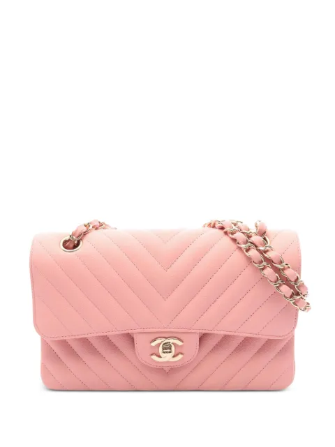 CHANEL Pre-Owned 2019 Double Flap cross body bag Pink 108850327810315