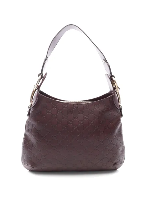 Gucci Pre-Owned 2010s Horsebit Guccissima shoulder bag Brown 1088356