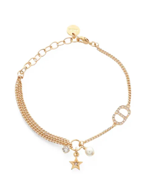 Christian Dior Pre-Owned 2020s Petit CD star bracelet Gold 1089391