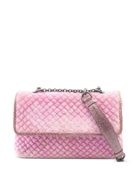 Bottega Veneta Pre-Owned 2000s Intrecciato chain shoulder bag Pink 1088400
