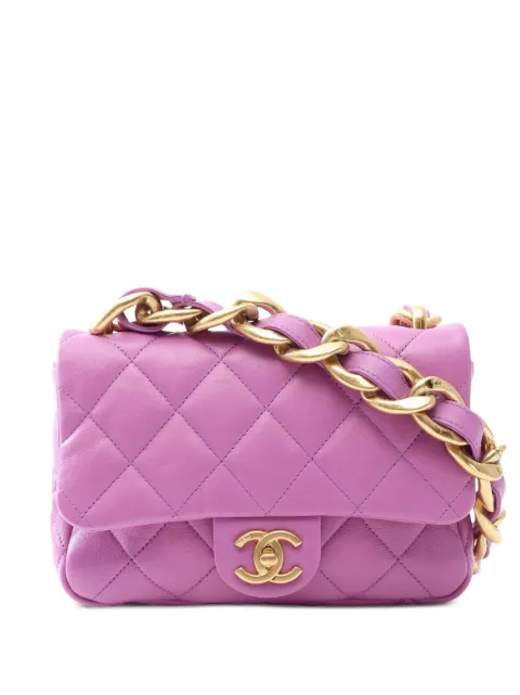 CHANEL Pre-Owned Matelassé chain shoulder bag Pink 1087658