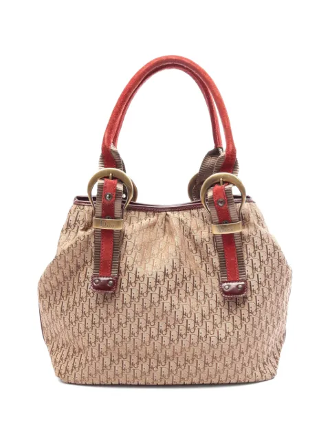 Christian Dior Pre-Owned 2000s Trotter canvas tote bag Neutrals 1089408