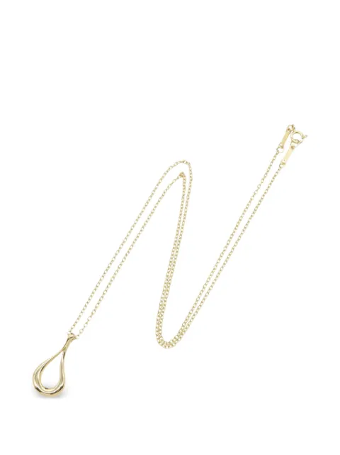 Tiffany & Co. Pre-Owned 2010s Open Teardrop pendant necklace Gold 1087080