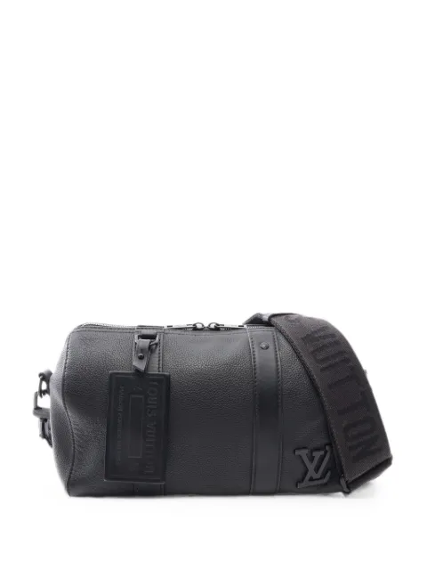 Louis Vuitton Pre-Owned 2000s City Keepall leather shoulder bag Black 1088704