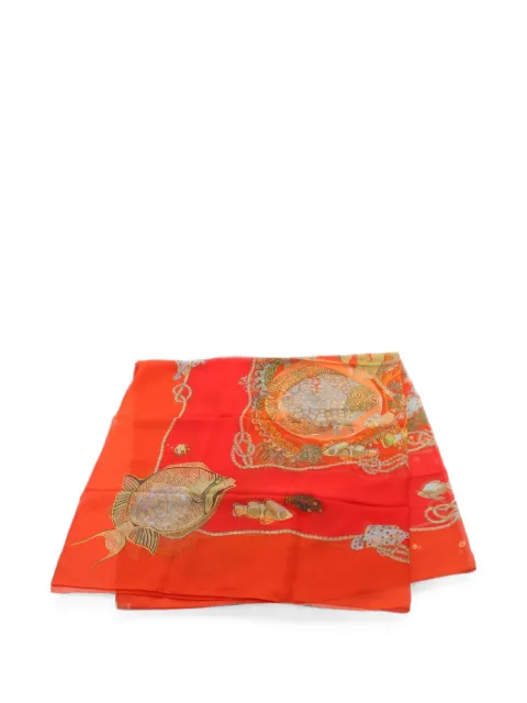 Hermès Pre-Owned 2010s Grands Fonds scarf Orange 1088162