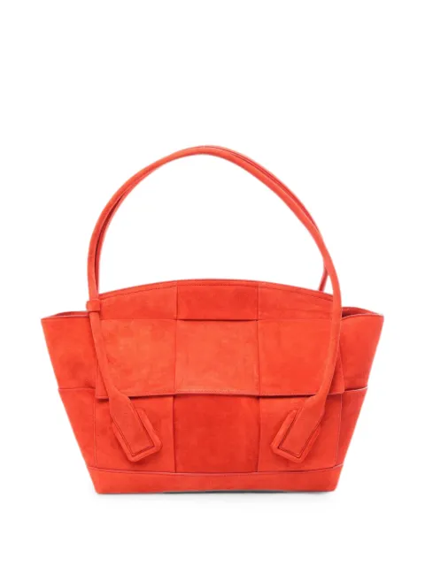 Bottega Veneta Pre-Owned 2010s Large Arco maxi intrecciato tote bag Orange 1089610