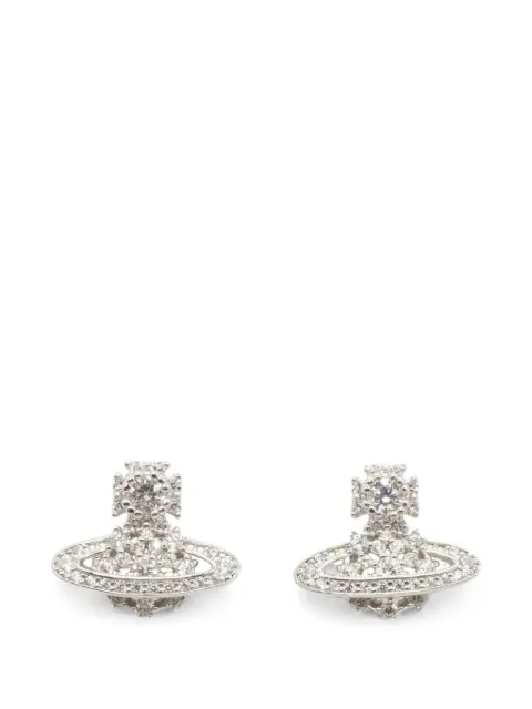 Vivienne Westwood Pre-Owned Orb crystal-embellished earrings Silver 1089096