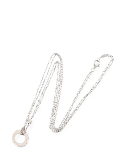 Cartier 2010s Love Circle diamond necklace Silver 1087571ESP704