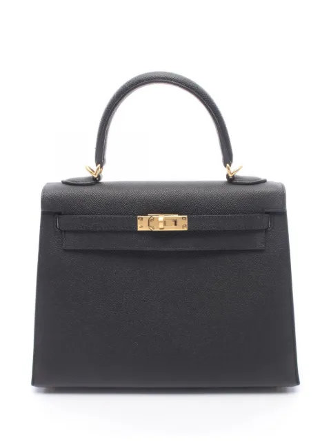 Hermès Pre-Owned 2024 25 Kelly Epsom leather tote bag Black 1089687W