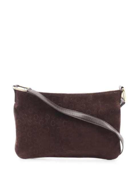 Celine Pre-Owned 2000s C Blazon leather shoulder bag Brown 1083819