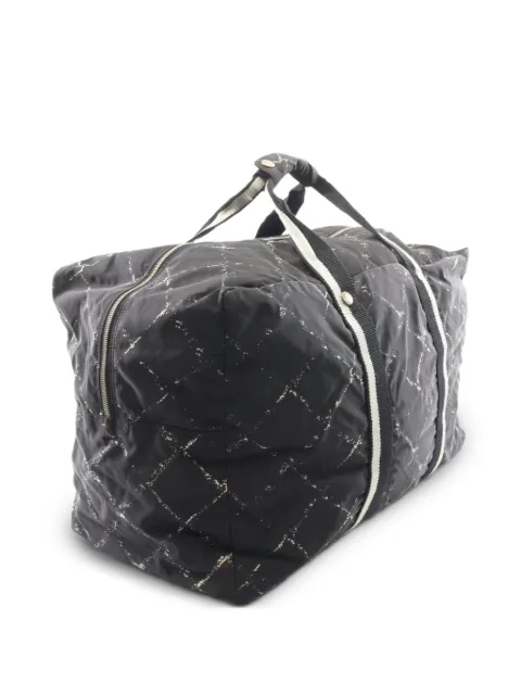 CHANEL Pre-Owned 1997-1999 Old Travel Line tote bag Black 10885135564643