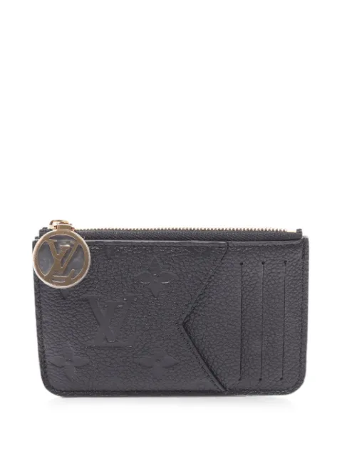 Louis Vuitton Pre-Owned Romy Monogram Empreinte leather card holder Black 1088469
