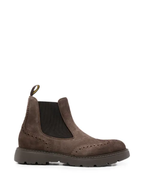 Doucal's brogue-detail Chelsea boots Brown DU3110GOTNUF024