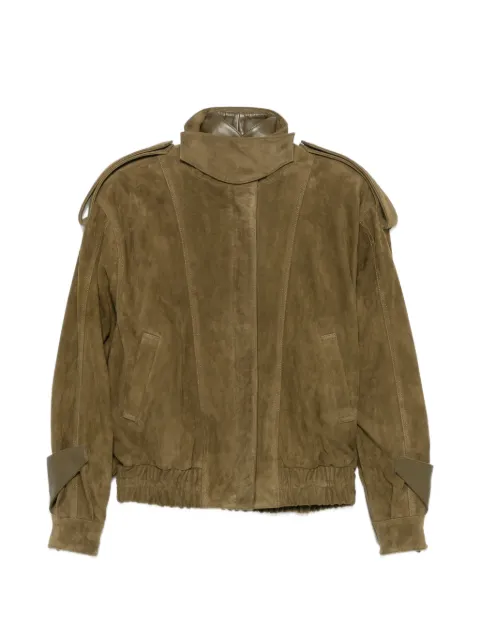 ducie Fiona high-neck bomber jacket Green FIONA