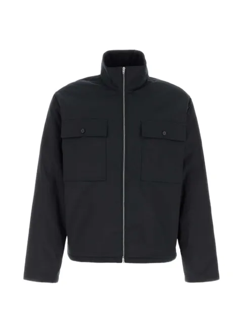 Jil Sander high-neck flap-pocket jacket Black J22SW0158J70223