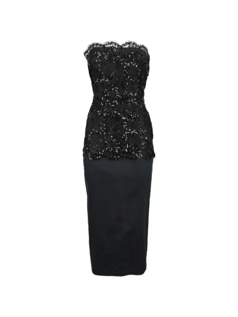 Genny Vintage sequinned midi dress Black W27526167