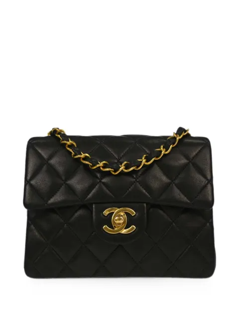 CHANEL Pre-Owned 1992 Mini Classic Square Flap shoulder bag Black 167160