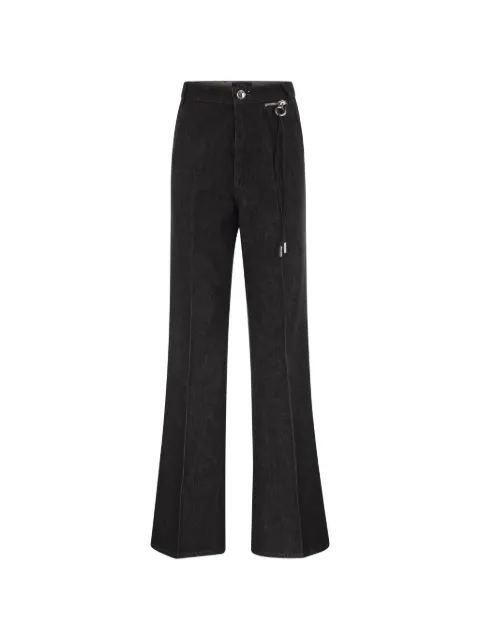Sportmax flared-leg zip-detail jeans Black 2622186075600001