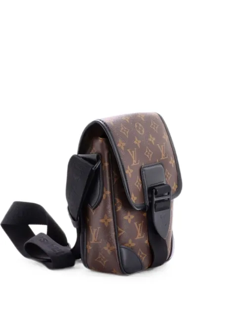 Louis Vuitton Pre-Owned Archy Messenger Bag Macassar Monogram Canvas PM crossbody bag Black QR8HRW37BTXCUX3M