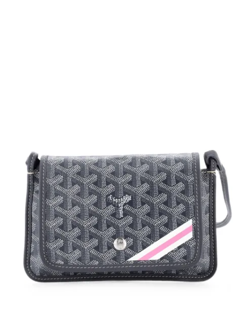 Goyard Pre-Owned Plumet Clutch Wallet Printed Coated Canvas crossbody bag Grey PWBWBBHXIYFDV5A7