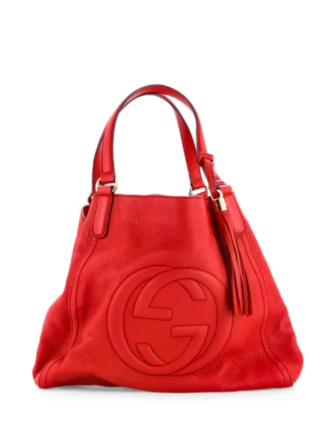 Gucci Pre-Owned Soho Leather Medium shoulder bag Red NEI8FYJ39YMJ9RCM