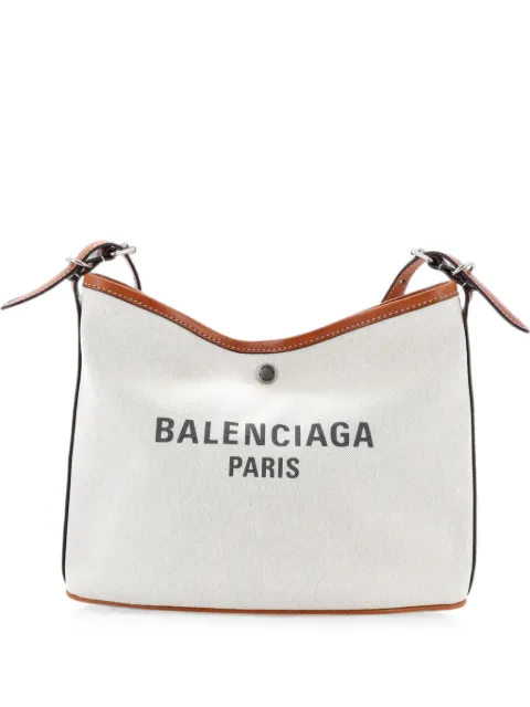 Balenciaga Pre-Owned Biarritz Canvas Small shoulder bag Neutrals G928NSHRUSLQUFJ6