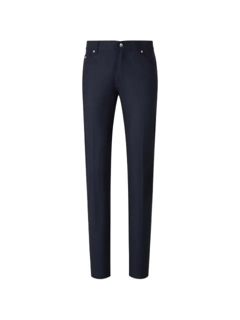 Marco Pescarolo logo-plaque slim-fit jeans Blue NERANOM5443