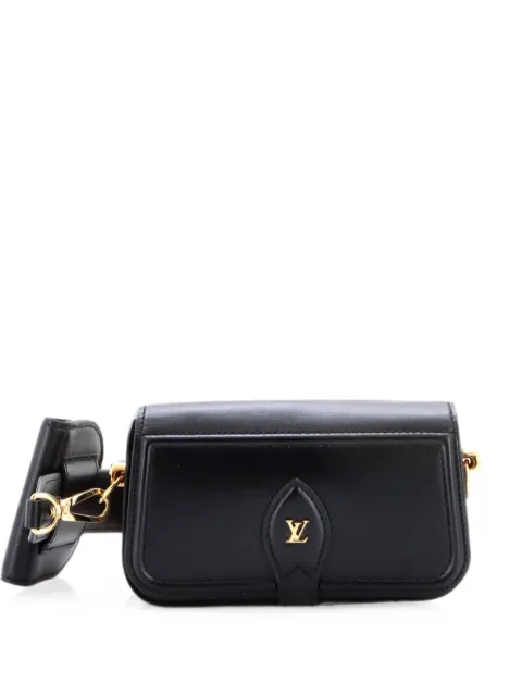 Louis Vuitton Pre-Owned Officier Pouch Leather crossbody bag Black OQV72HU83X6HTQOU