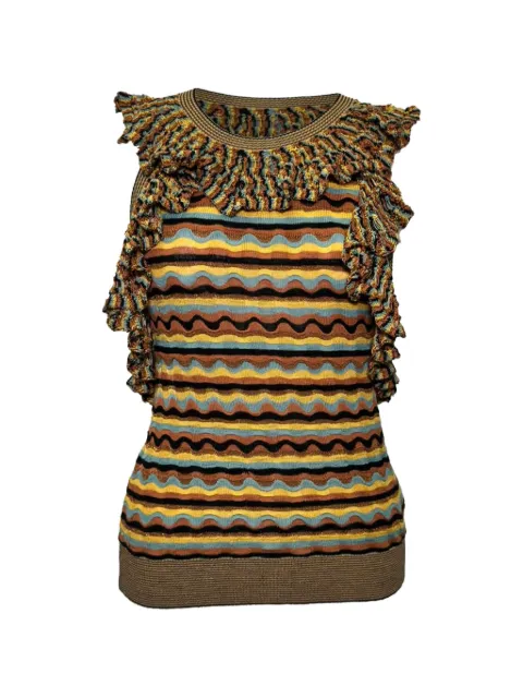 Ulla Johnson Sadie ruffled top Brown RFCPUGBCL758127W