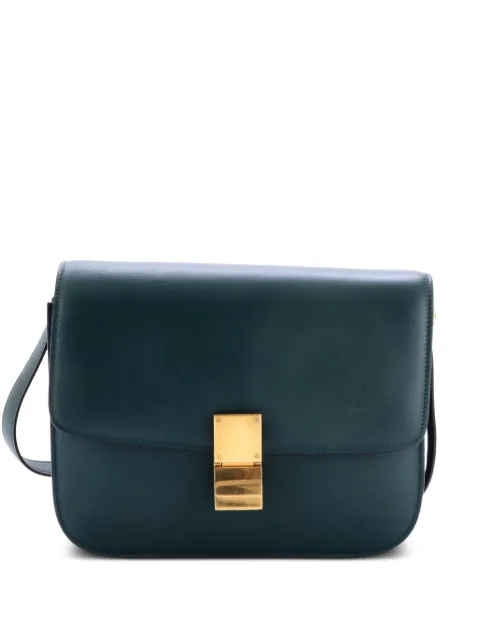 Celine Pre-Owned Classic Box Bag Smooth Leather Medium crossbody bag Green TSC5MDRRM3JAHCRO