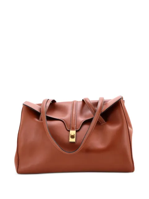 Celine Pre-Owned Soft 16 Bag Smooth Calfskin Large shoulder bag Brown L6I4K8386R19PLFE