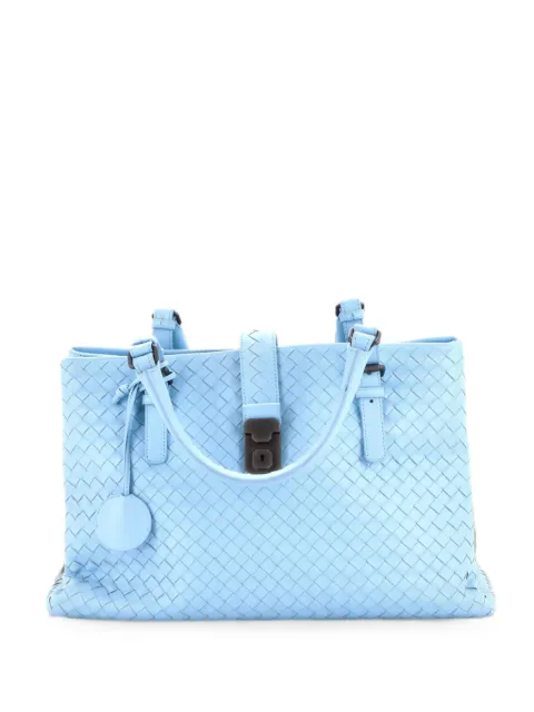 Bottega Veneta Pre-Owned Roma Bag Intrecciato Nappa Medium tote bag Blue HCENGKEK69EN52FL