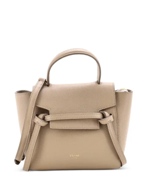 Celine Pre-Owned Belt Bag Textured Leather Pico shoulder bag Neutrals 69XVKJFBF97CK7K9