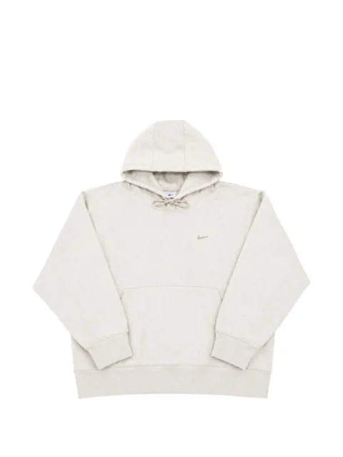 Nike logo-embroidered hoodie Grey IO8747