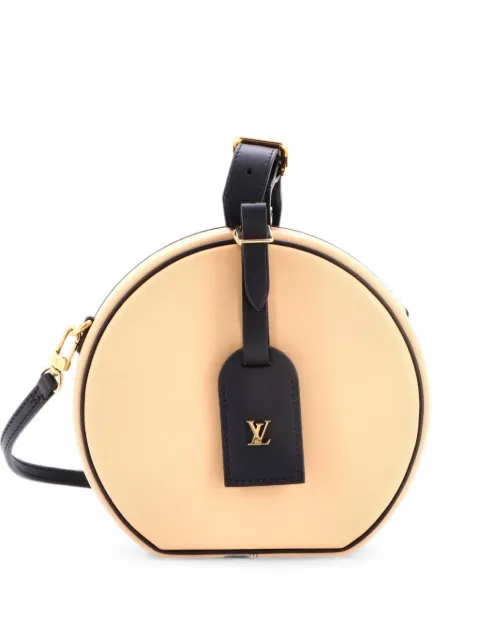 Louis Vuitton Pre-Owned Petite Boite Chapeau Bag Calfskin shoulder bag Black 4U1RPOS9F2X5NHPE