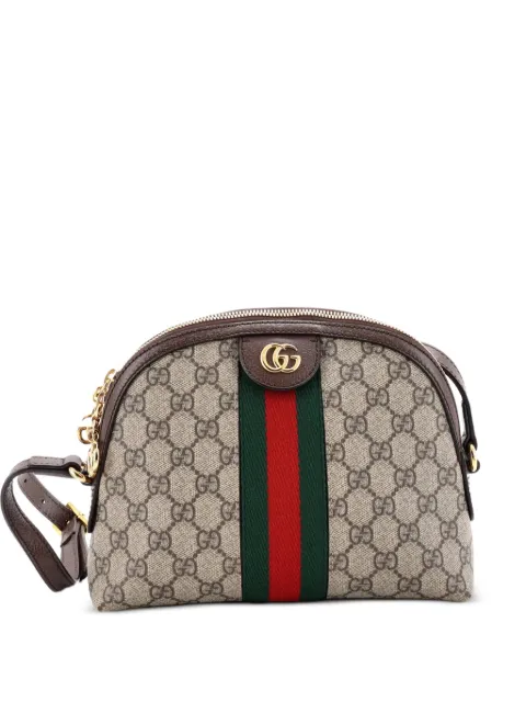 Gucci Pre-Owned Ophidia Dome GG Coated Canvas Small shoulder bag Brown 3ZZXLOC7AAU9WEJ2