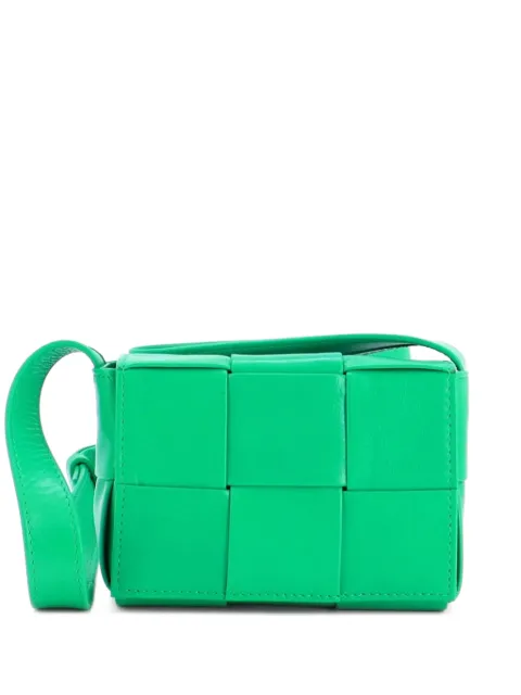 Bottega Veneta Pre-Owned Cassette Maxi Intrecciato Leather Candy crossbody bag Green 2P36ANLOKSQXXNHZ