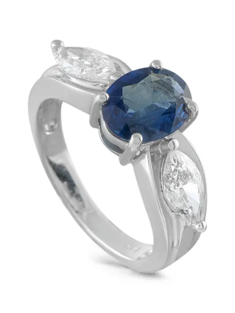 LB Exclusive sapphire and diamond ring Silver MF19062426