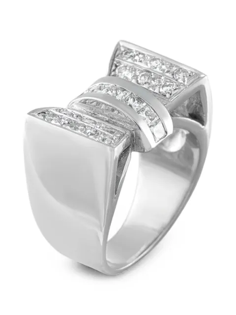 LB Exclusive diamond bow ring Silver MF22062426