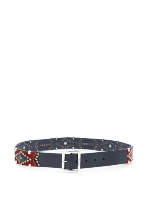 Golden Goose studded pony-hair belt Black GMA00851A000899