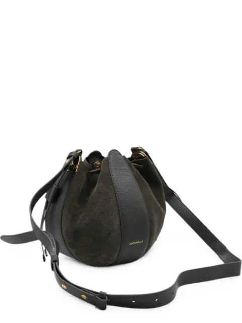 Coccinelle suede-panelled shoulder bag Brown E1VG0230201