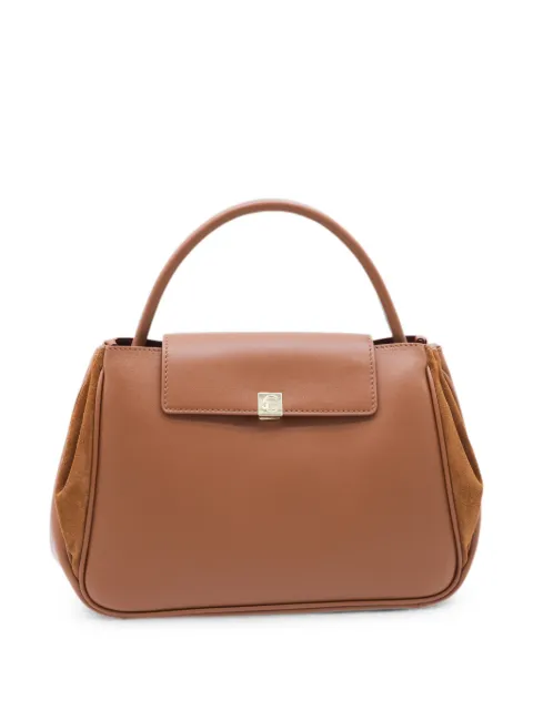 Coccinelle suede-panelled leather shoulder bag Brown E1V60180201