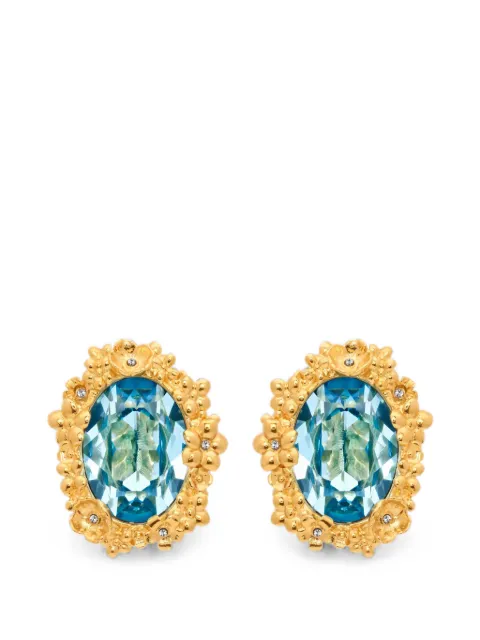 Oscar de la Renta Medallion oval-shape earrings Gold F26J927