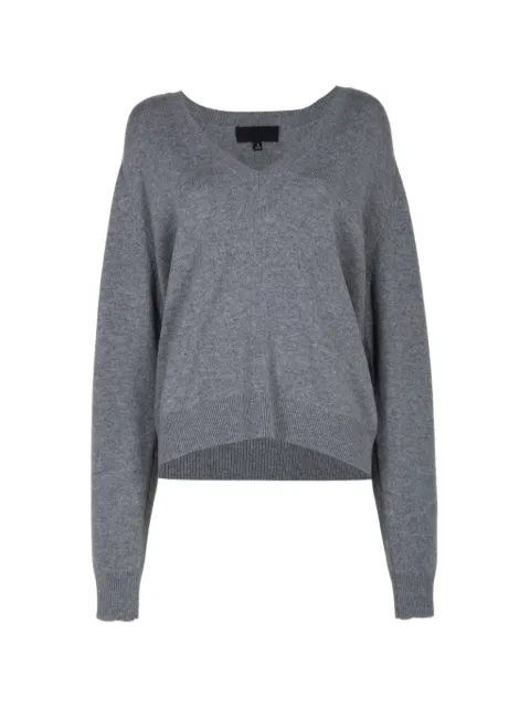 Nili Lotan V-neck raglan-sleeves sweater Grey 81474Y001